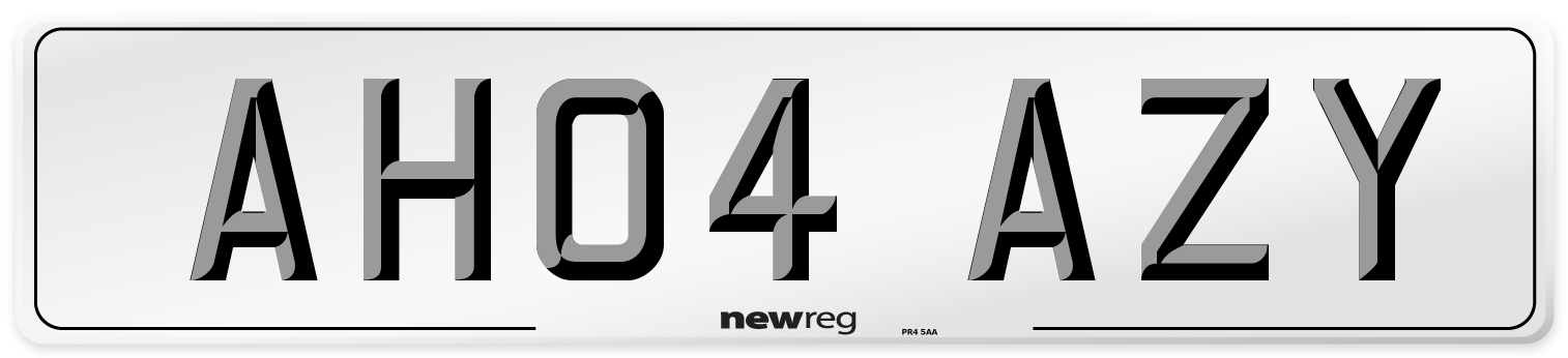 AH04 AZY Number Plate from New Reg